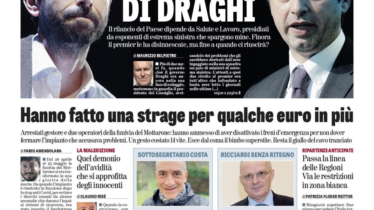 Oggi in edicola