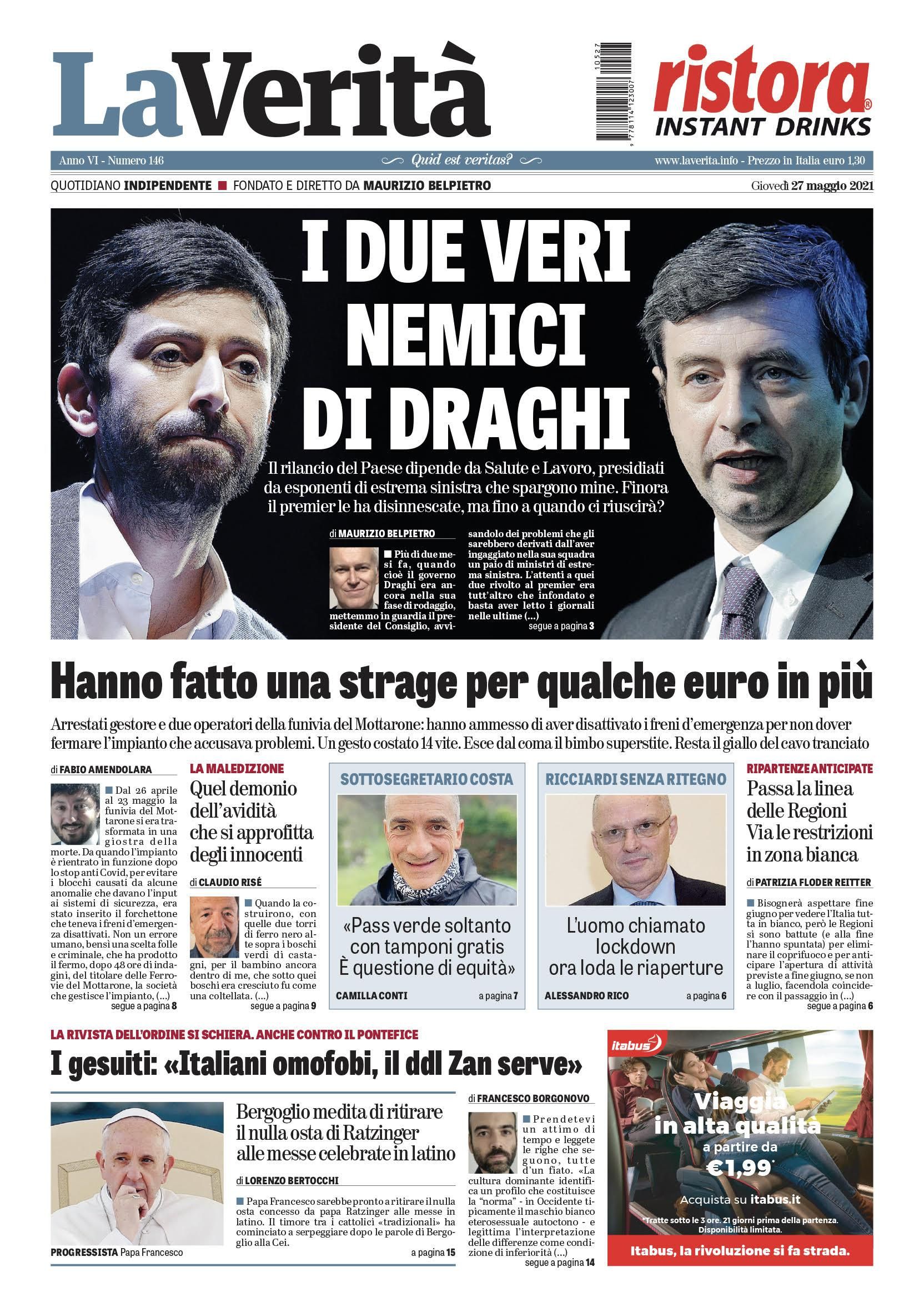 Oggi in edicola