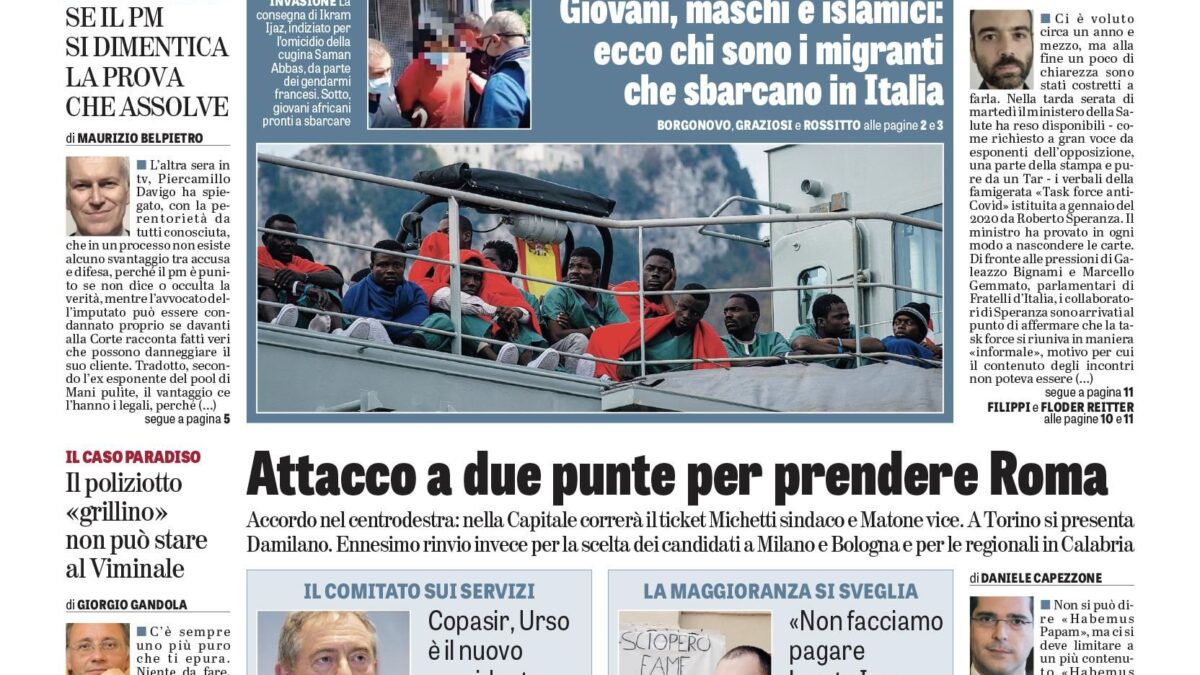 Oggi in edicola
