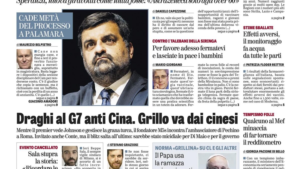 Oggi in edicola