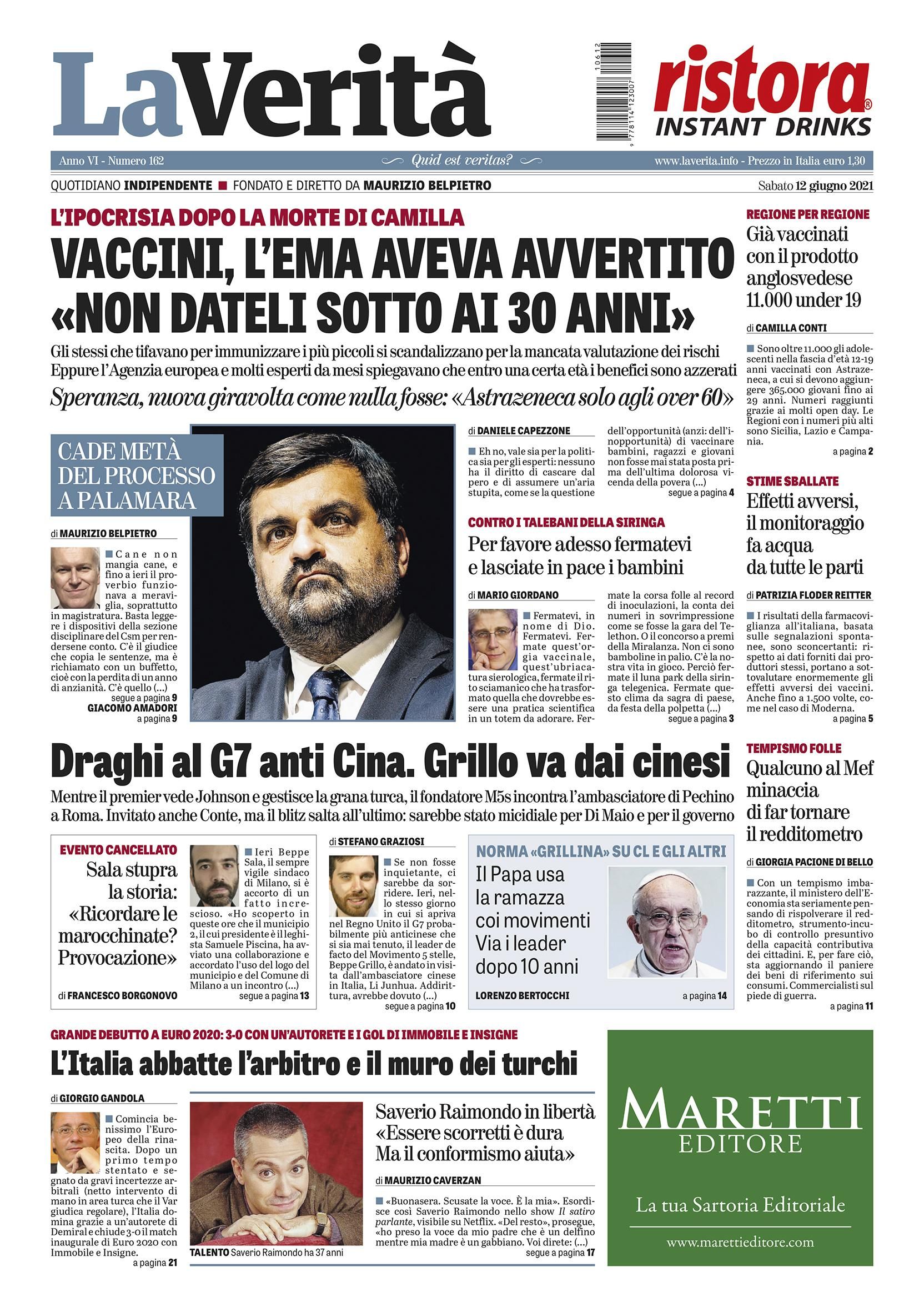 Oggi in edicola