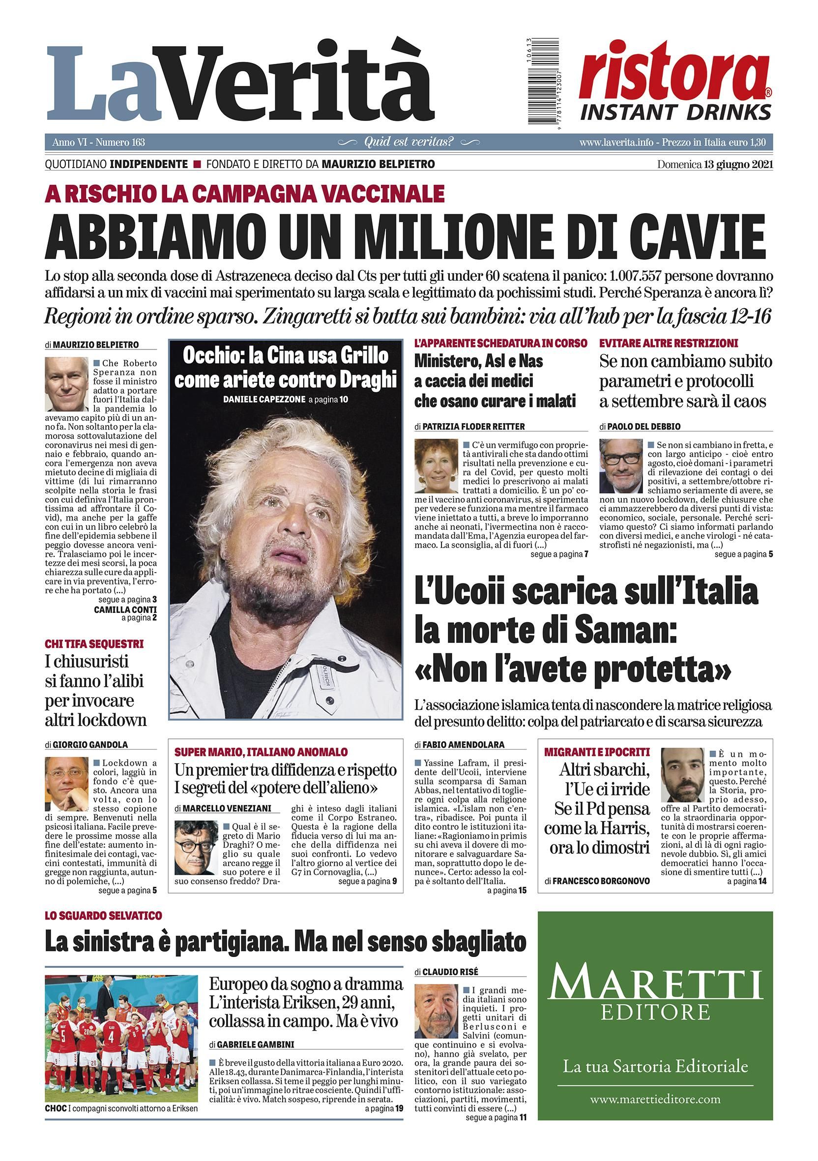 Oggi in edicola