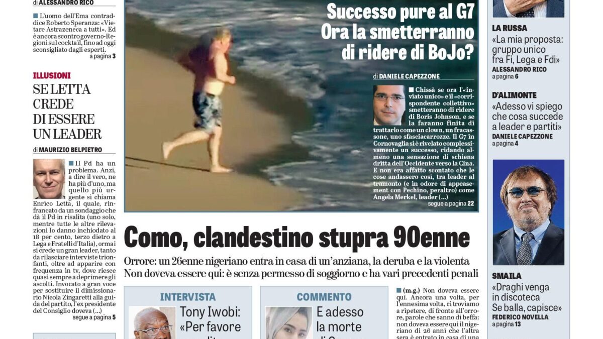 Oggi in edicola
