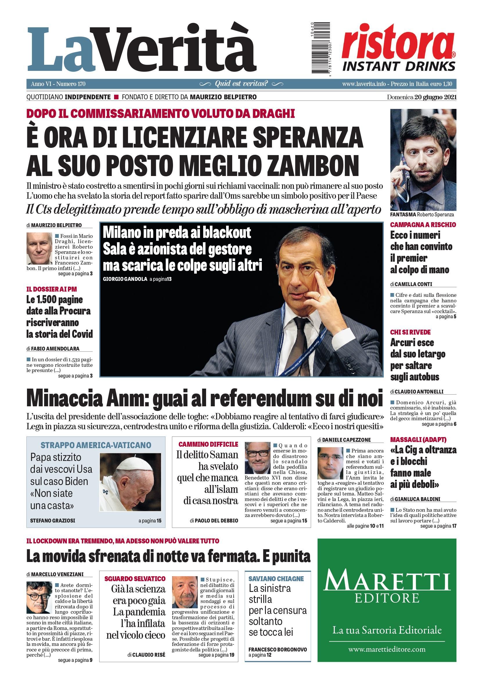 Oggi in edicola