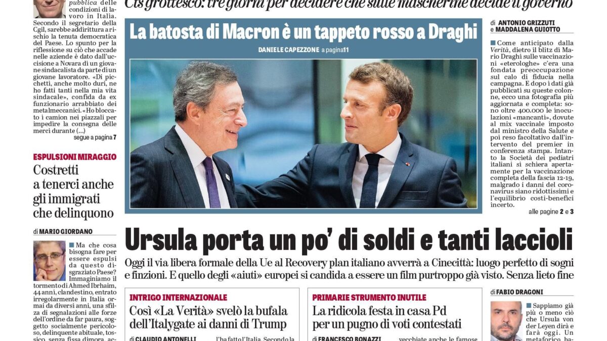 Oggi in edicola