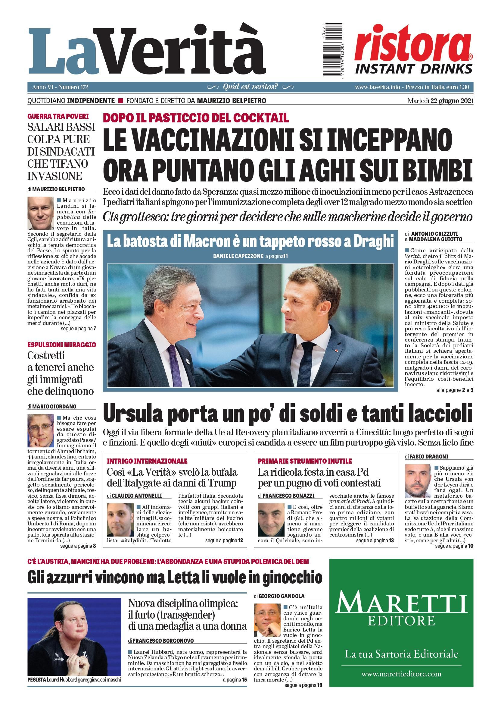 Oggi in edicola