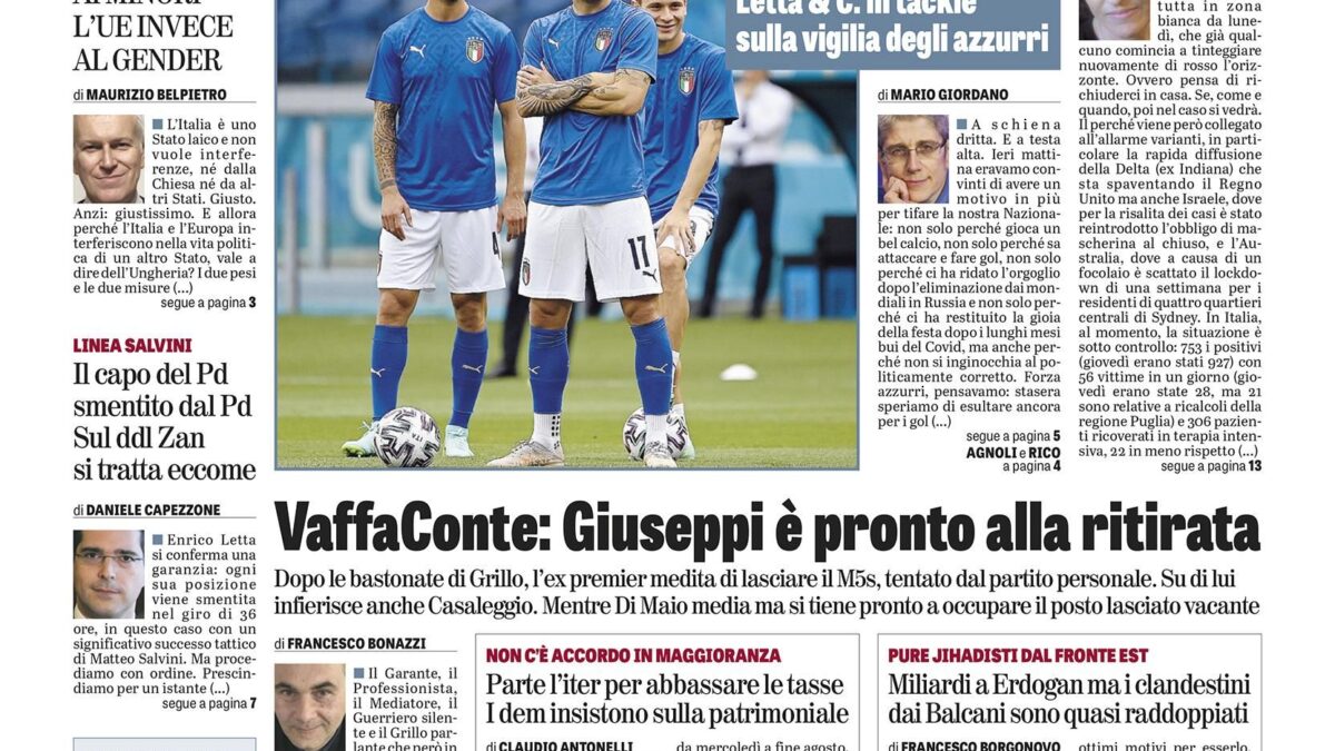 Oggi in edicola