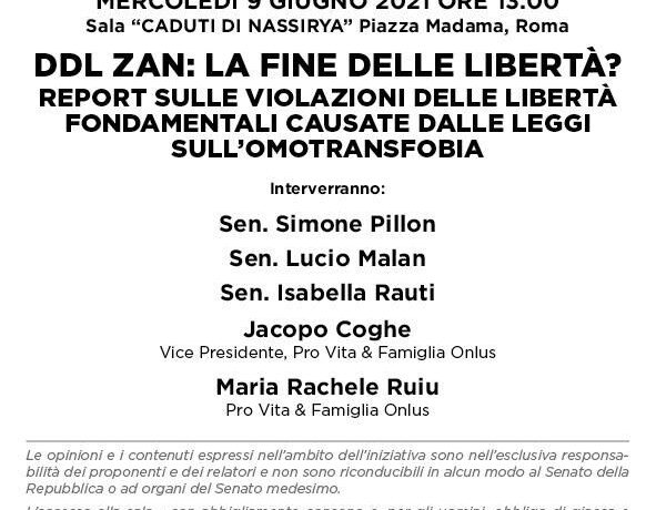Omotransfobia, Conferenza stampa al Senato mercoledì 9 giugno alle ore 13