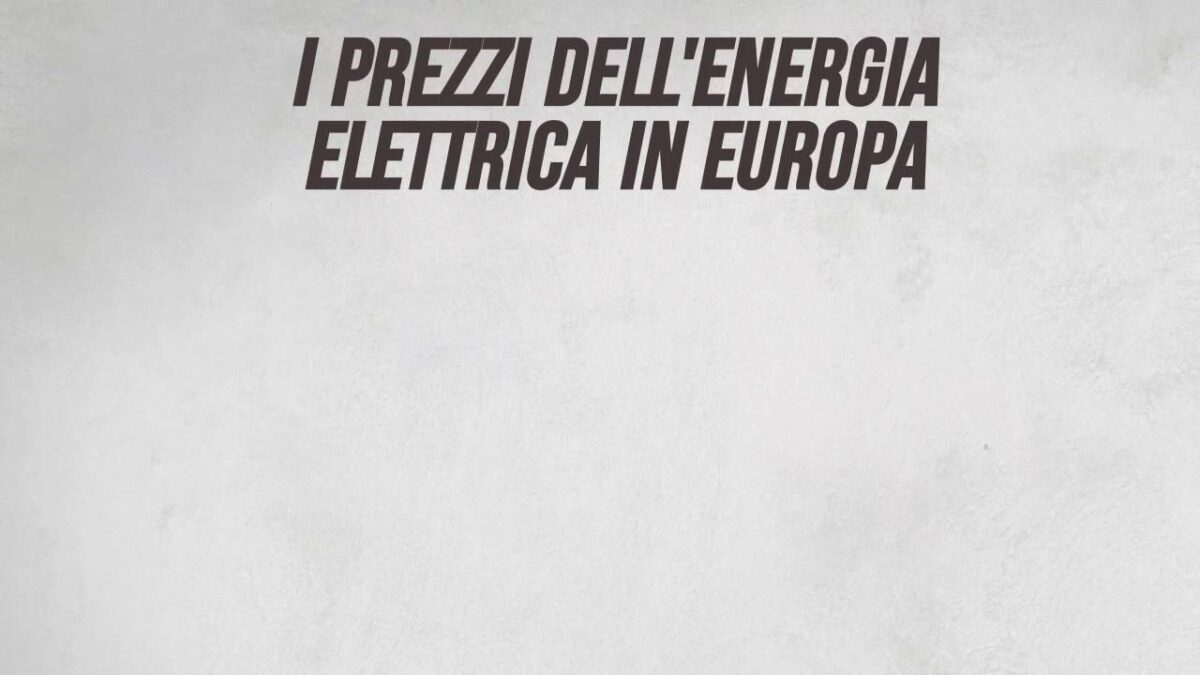 Il prezzo dell’energia elettrica in Europa