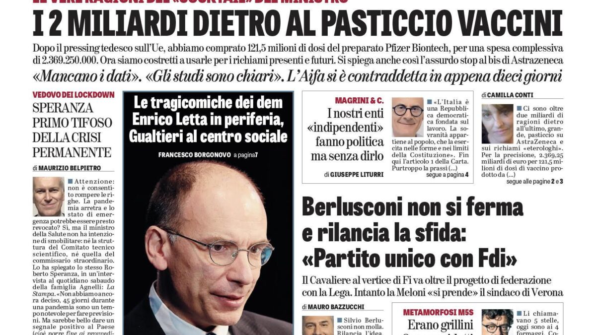 Oggi in edicola