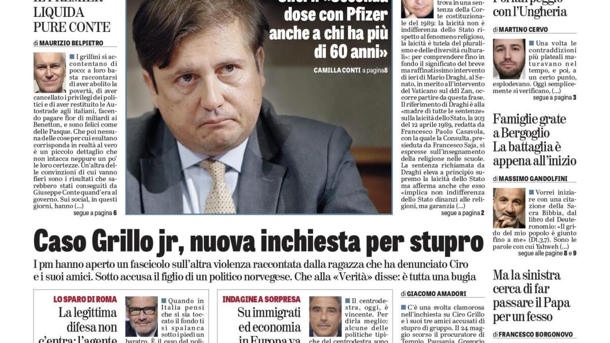 Oggi in edicola