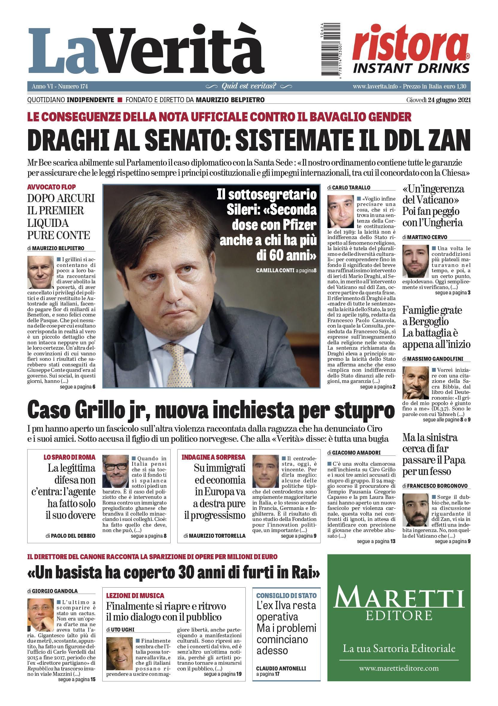 Oggi in edicola