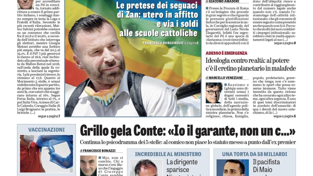 Oggi in edicola