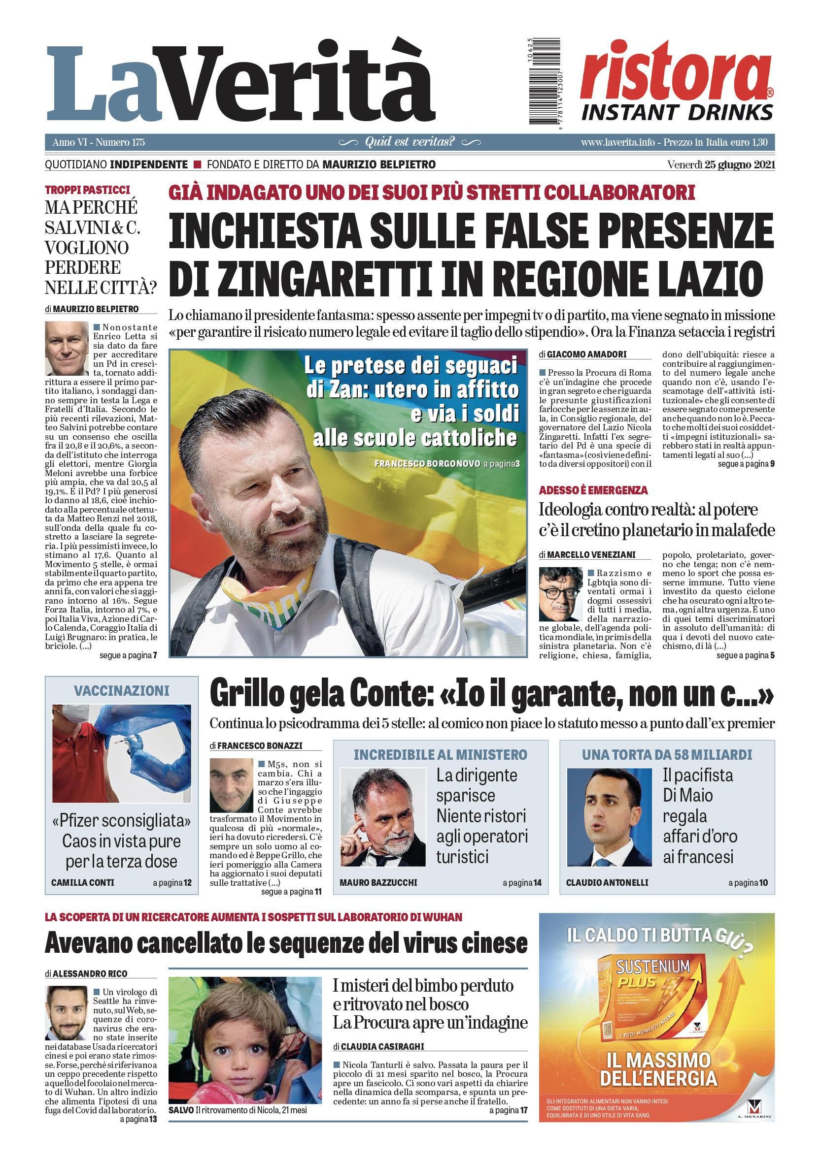 Oggi in edicola