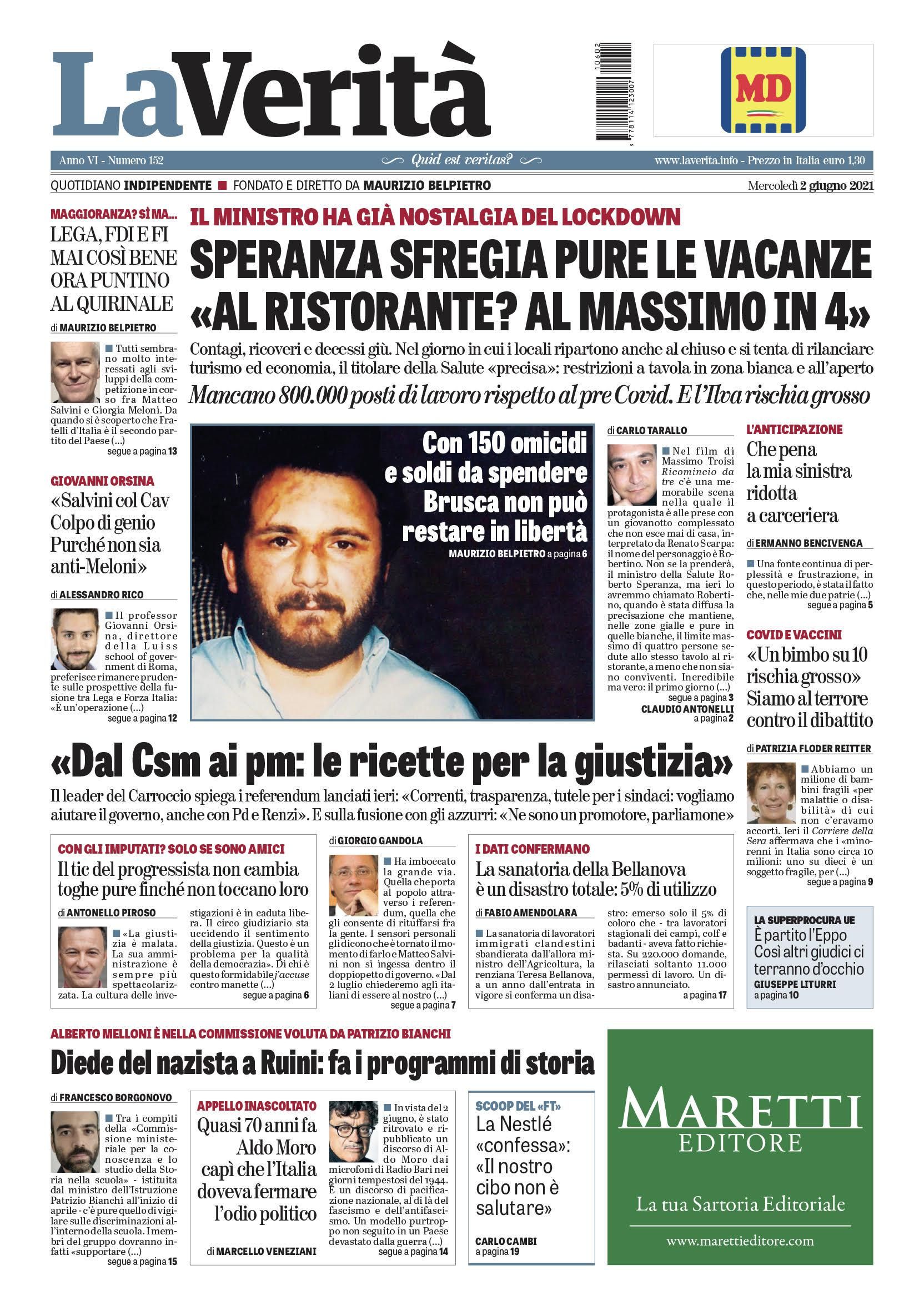 Oggi in edicola