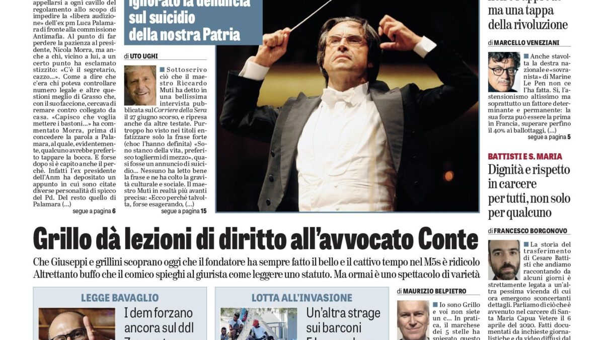 Oggi in edicola