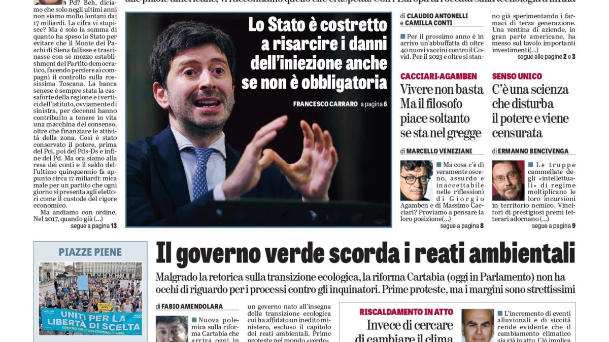 Oggi in edicola