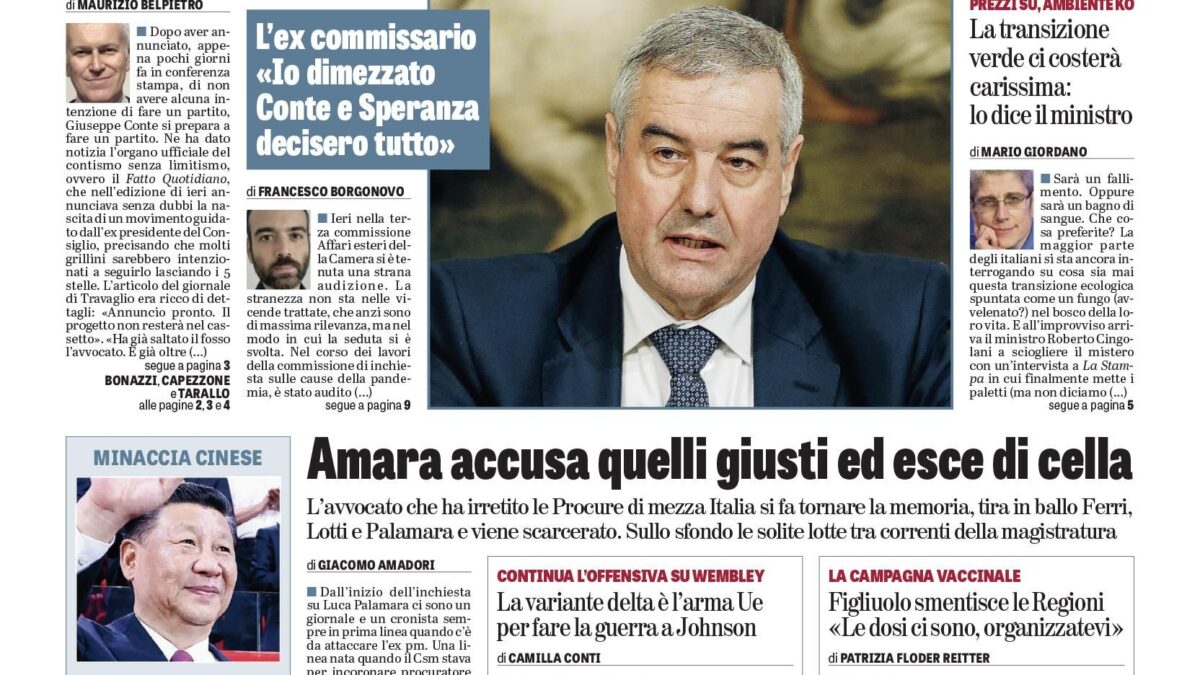 Oggi in edicola