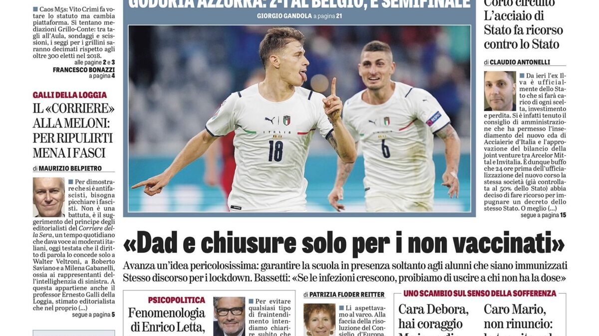 Oggi in edicola