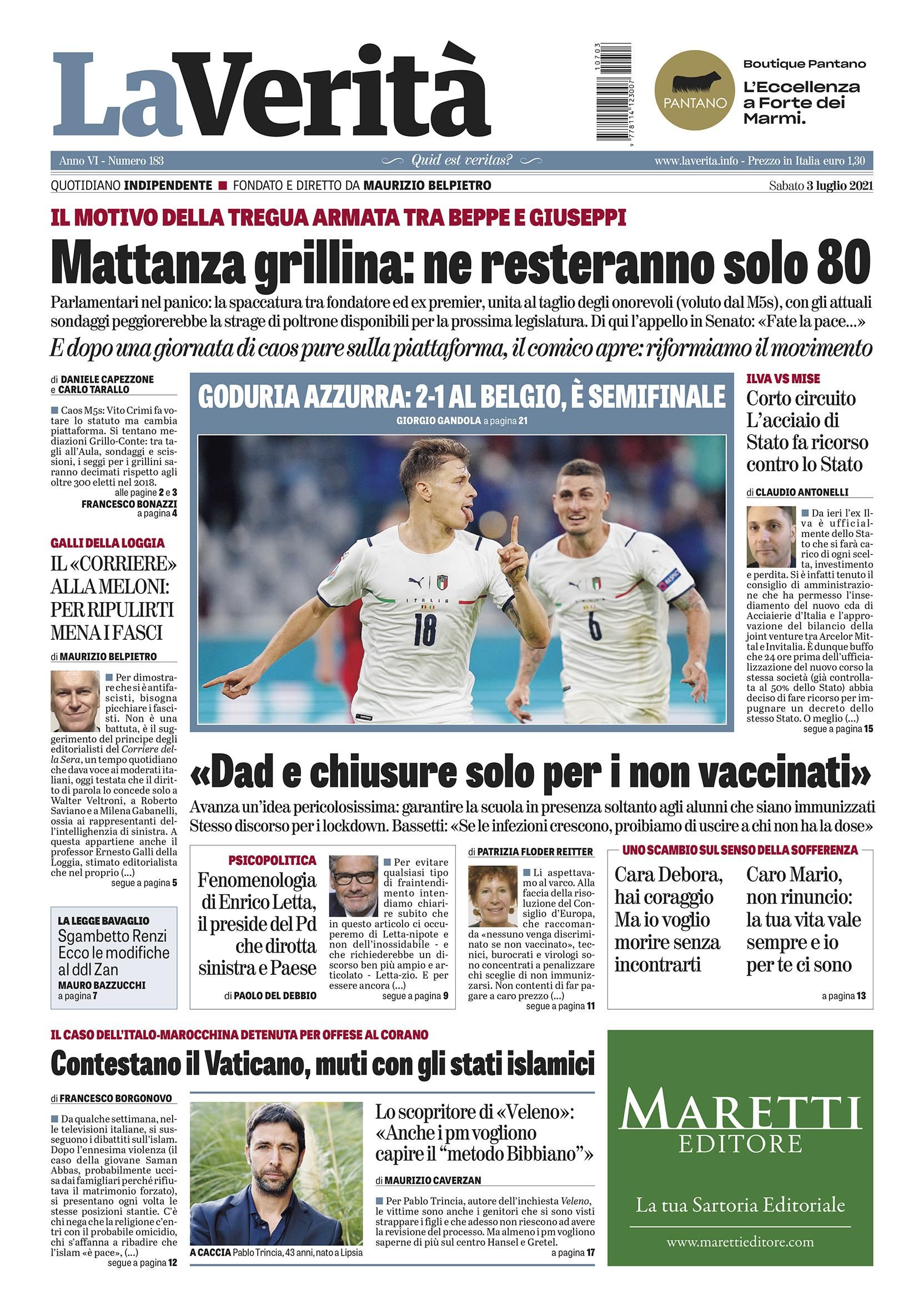 Oggi in edicola
