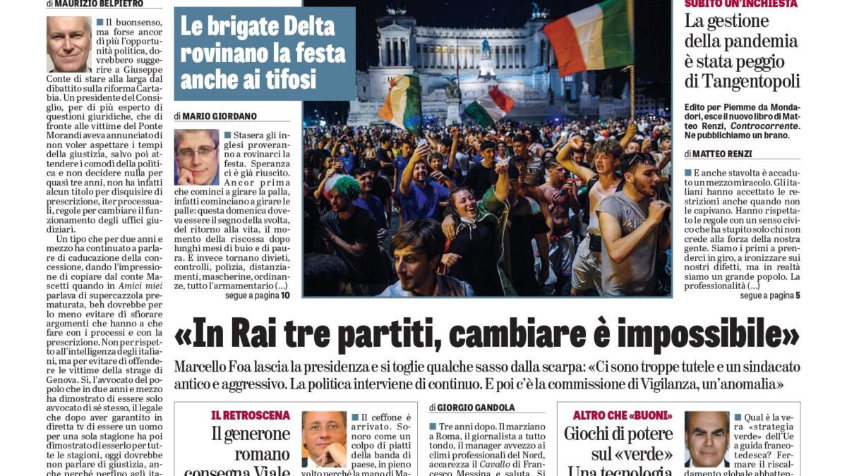 Oggi in edicola