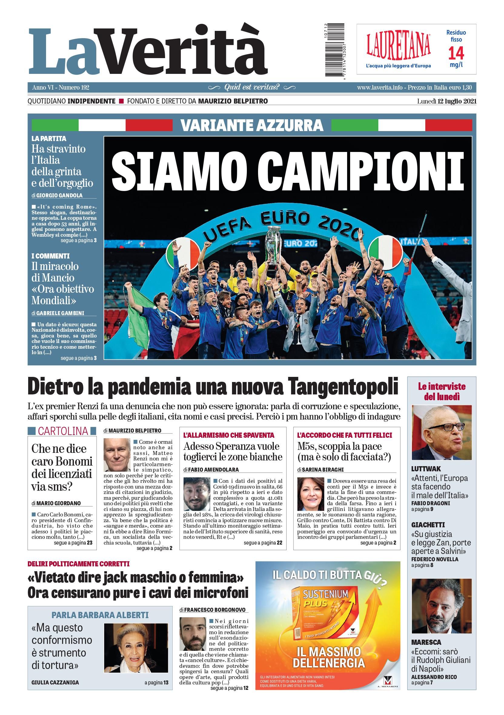 Oggi in edicola