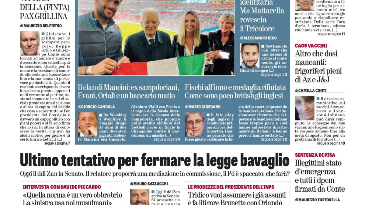 Oggi in edicola