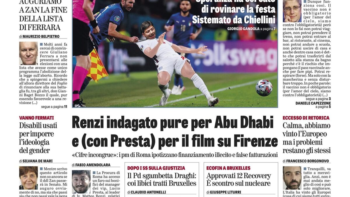 Oggi in edicola
