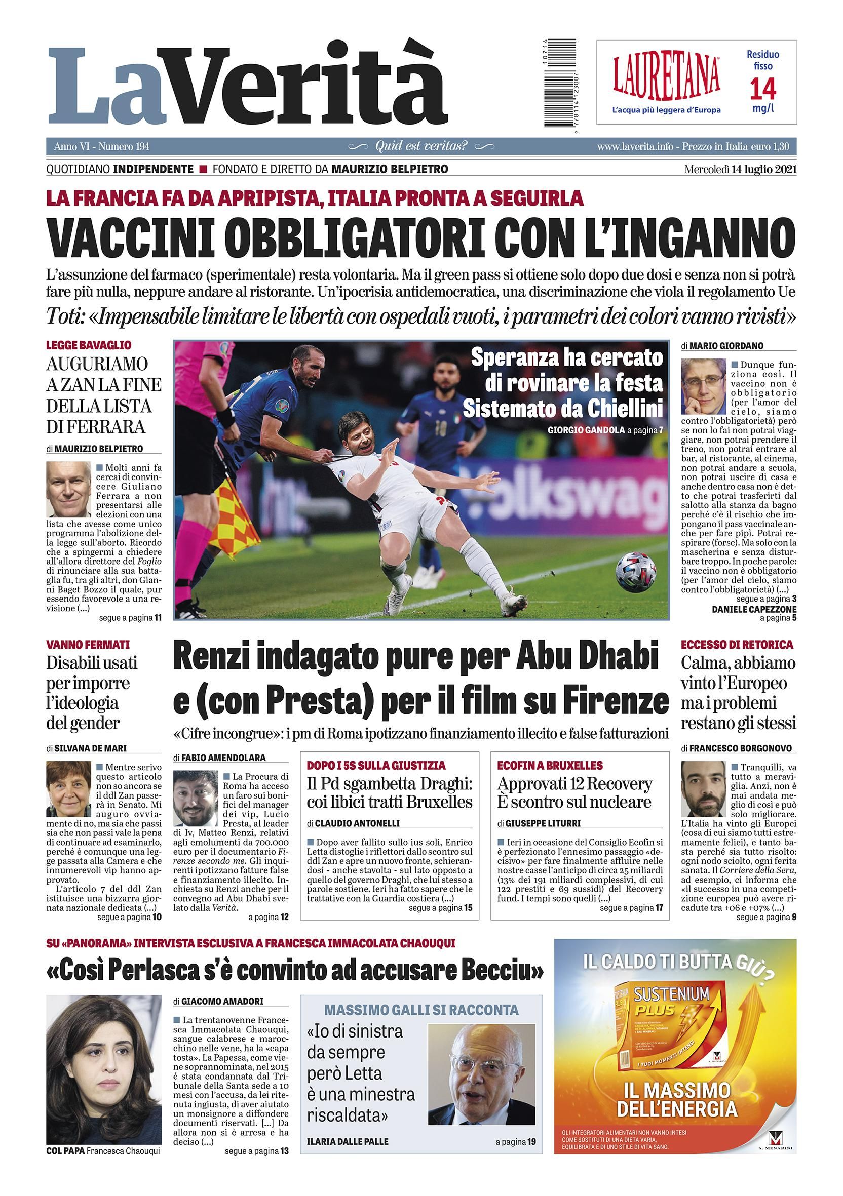 Oggi in edicola