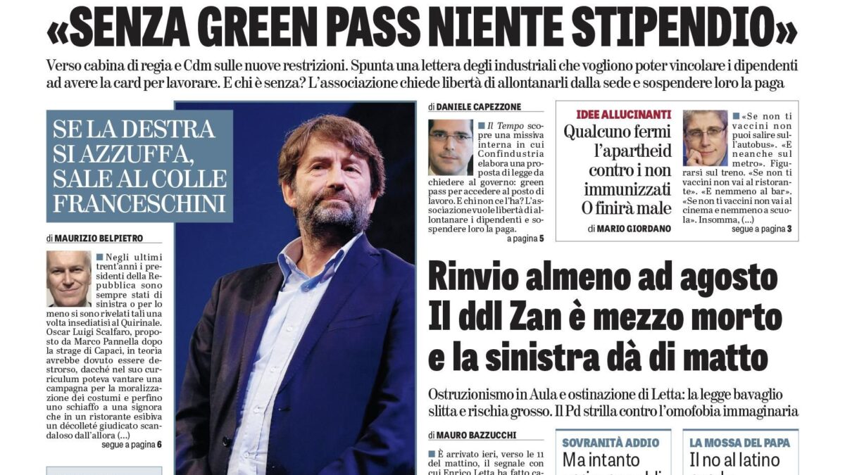 Oggi in edicola