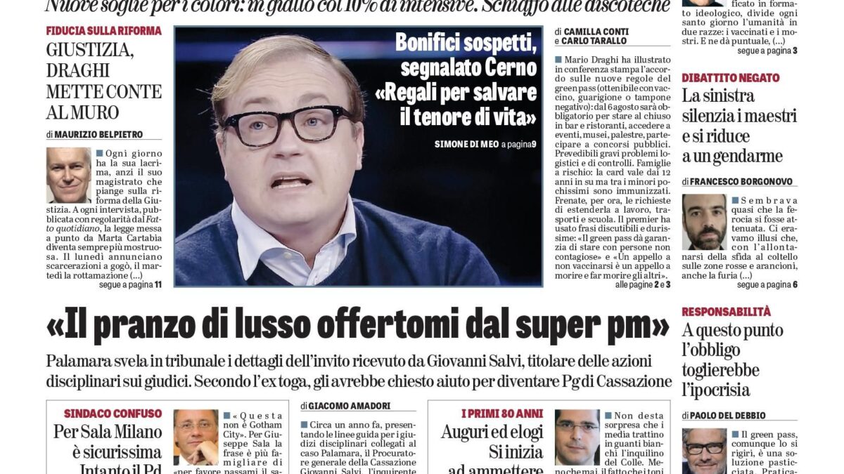 Oggi in edicola