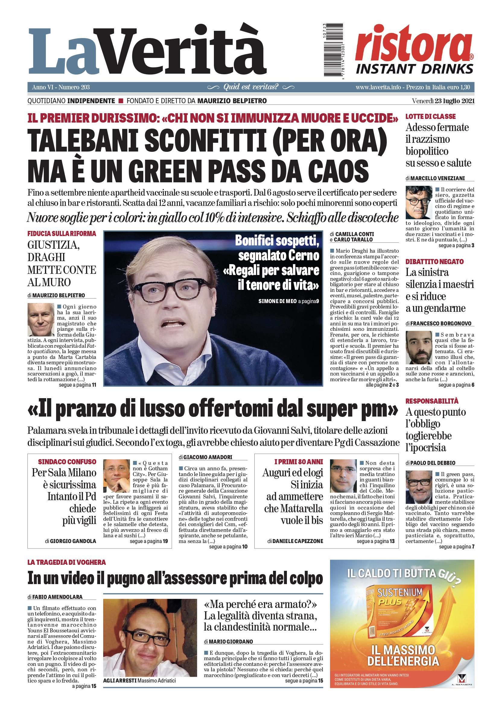 Oggi in edicola