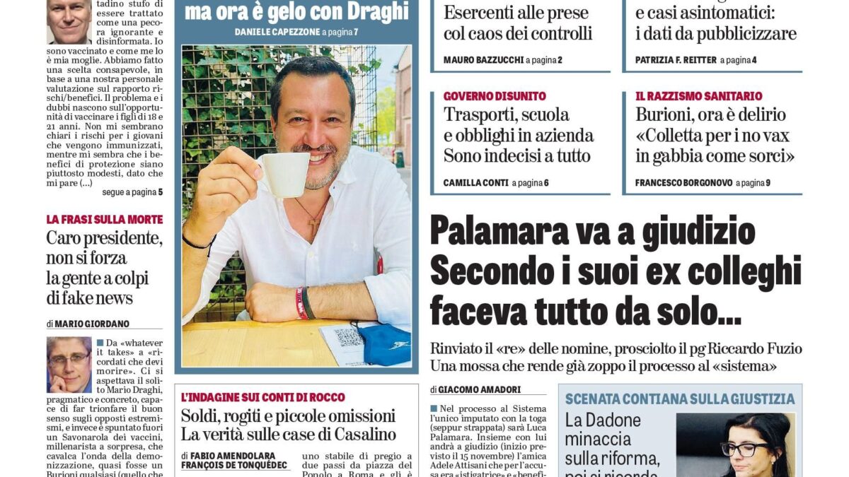 Oggi in edicola