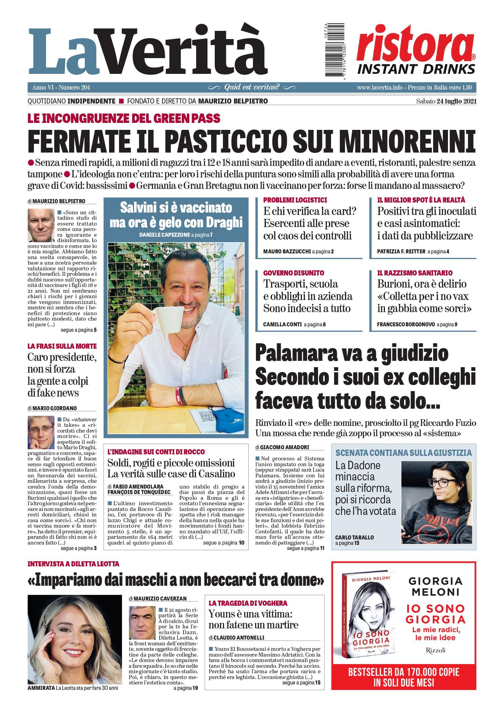 Oggi in edicola