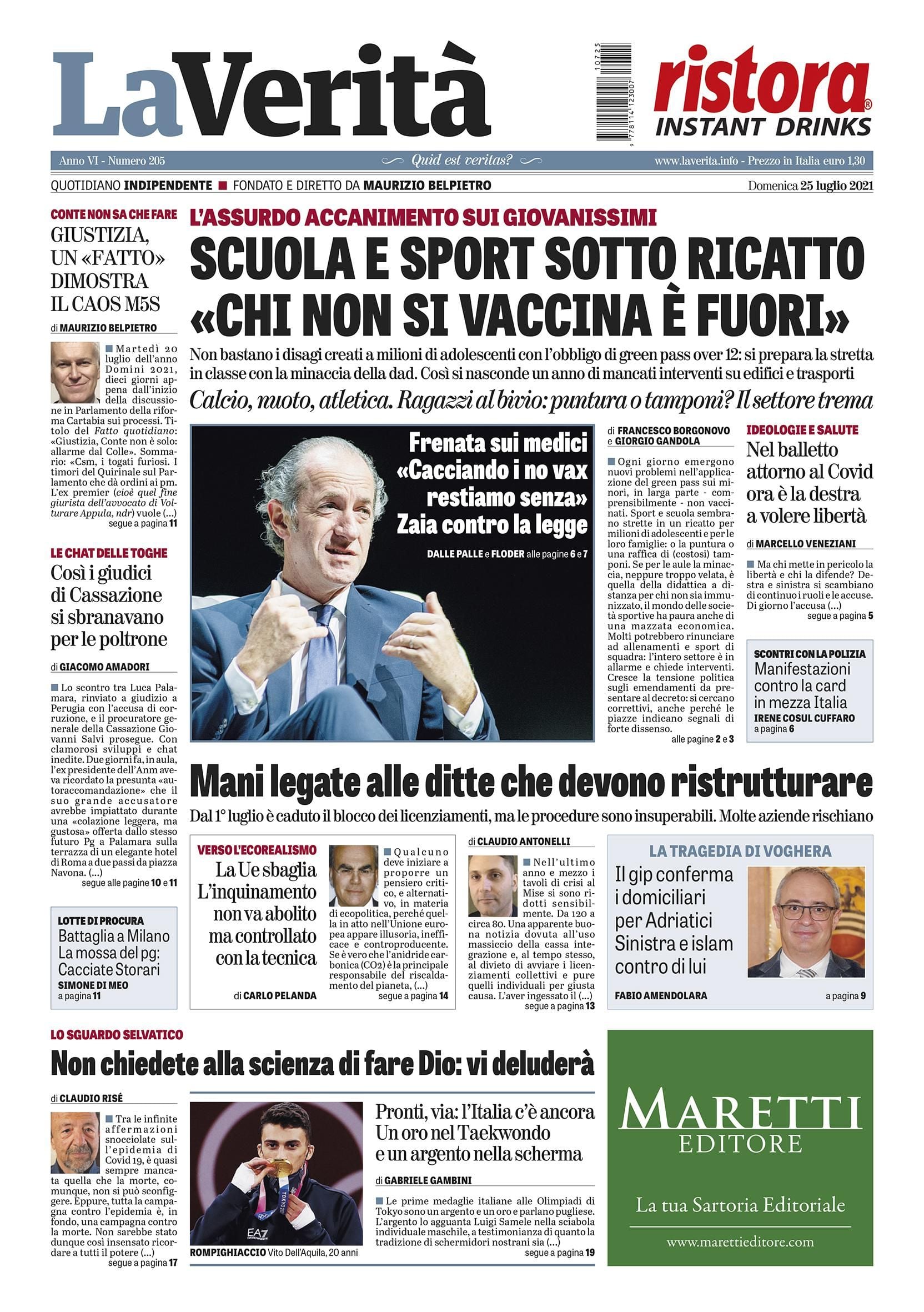 Oggi in edicola