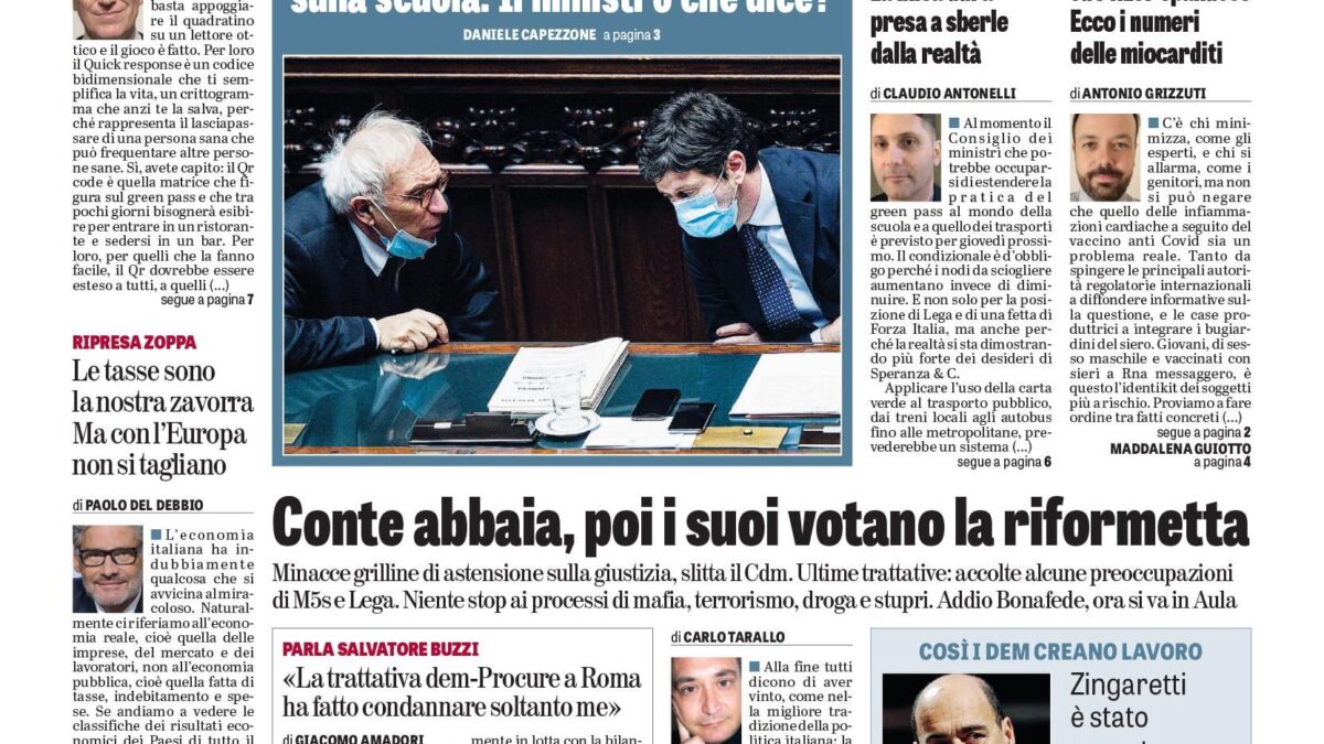 Oggi in edicola
