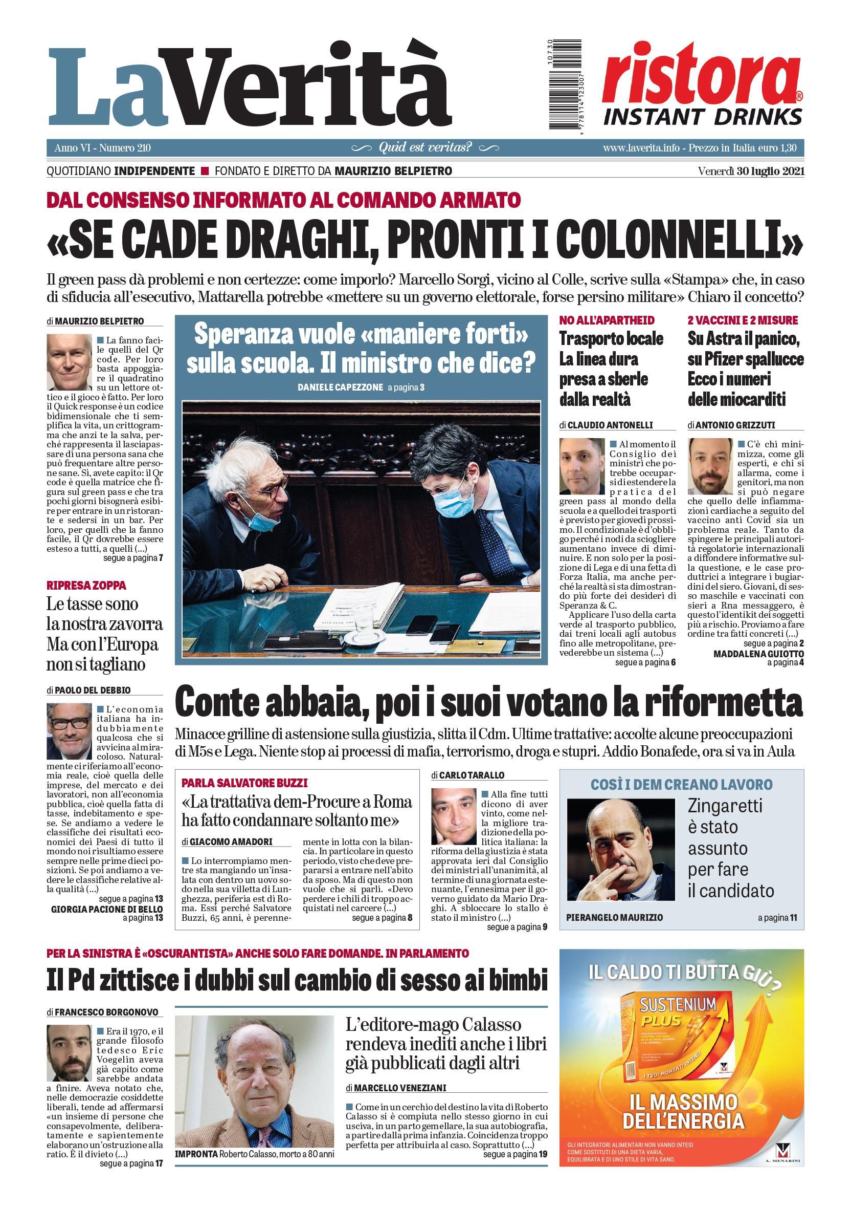 Oggi in edicola