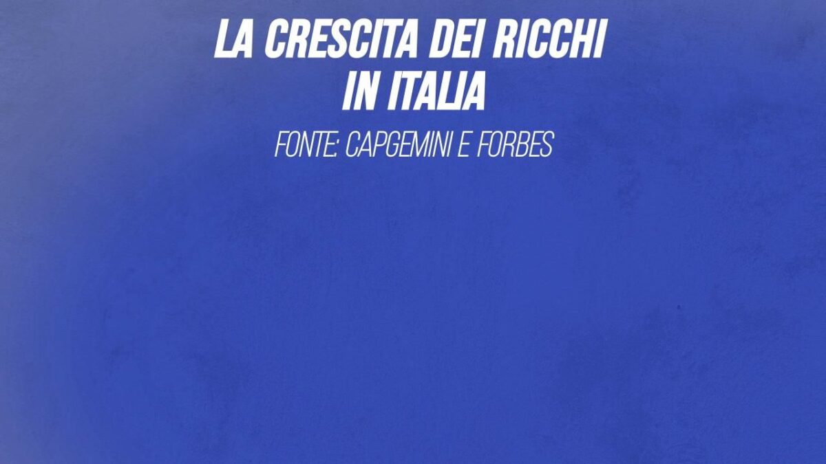La crescita dei ricchi in Italia