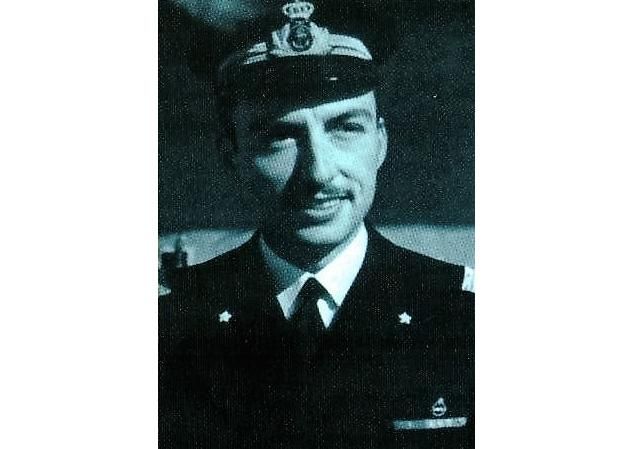 Il comandante del Mas 527, Tenente di Vascello Renato Bechi