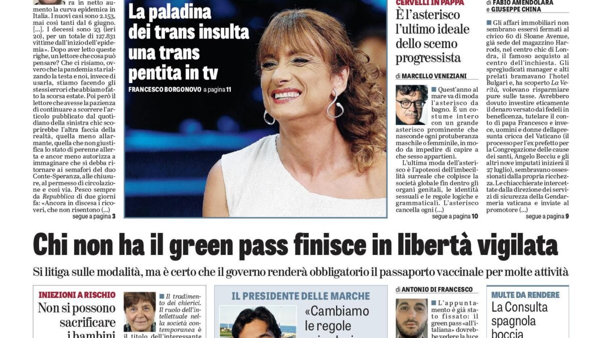 Oggi in edicola