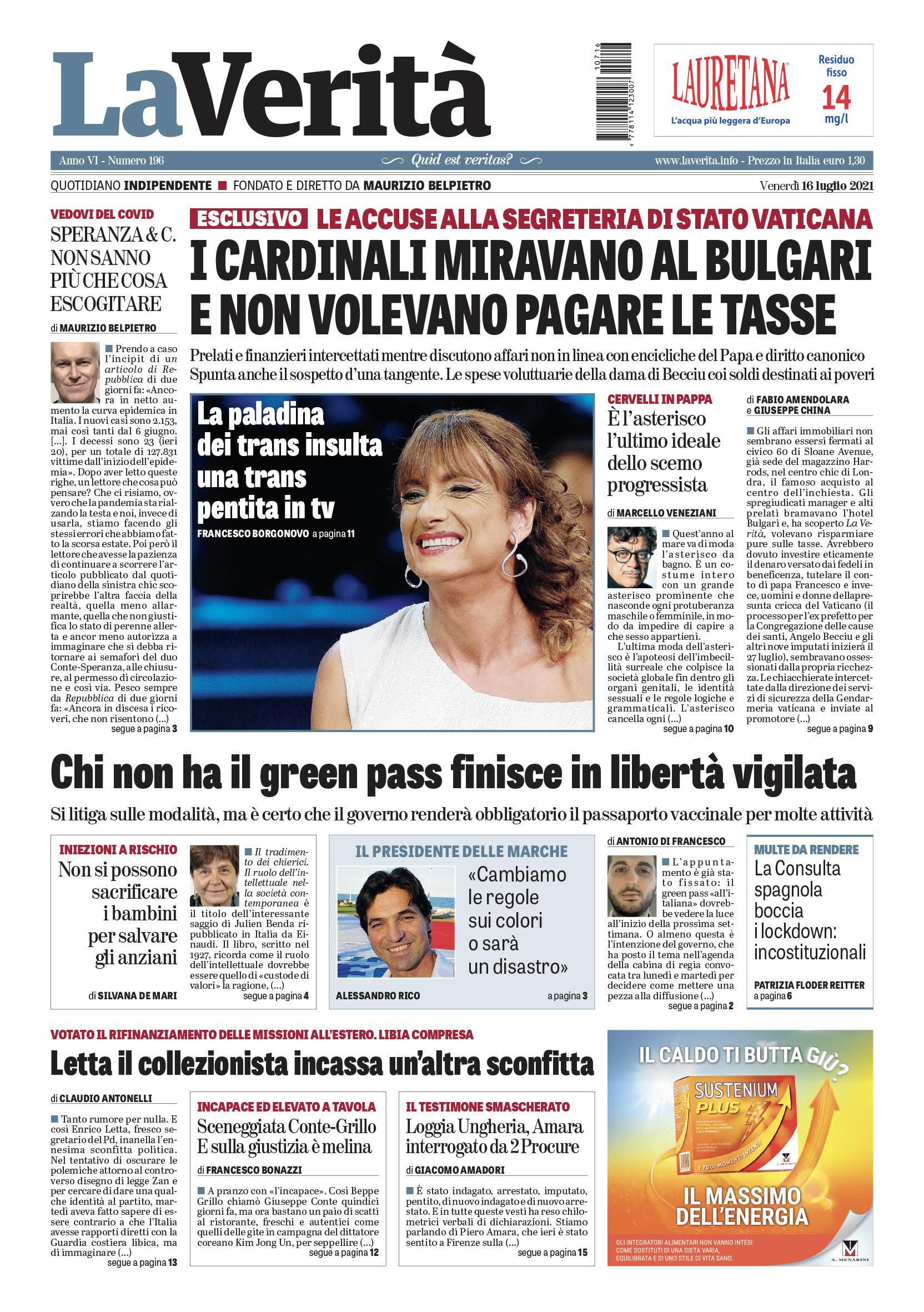 Oggi in edicola