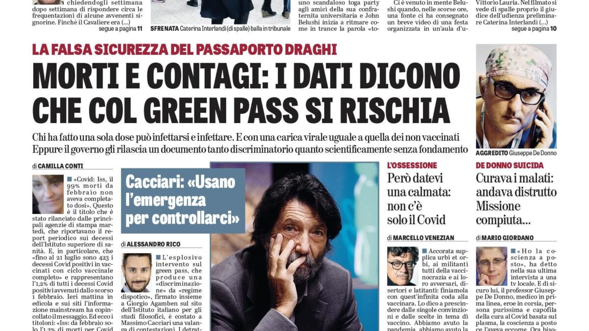 Oggi in edicola
