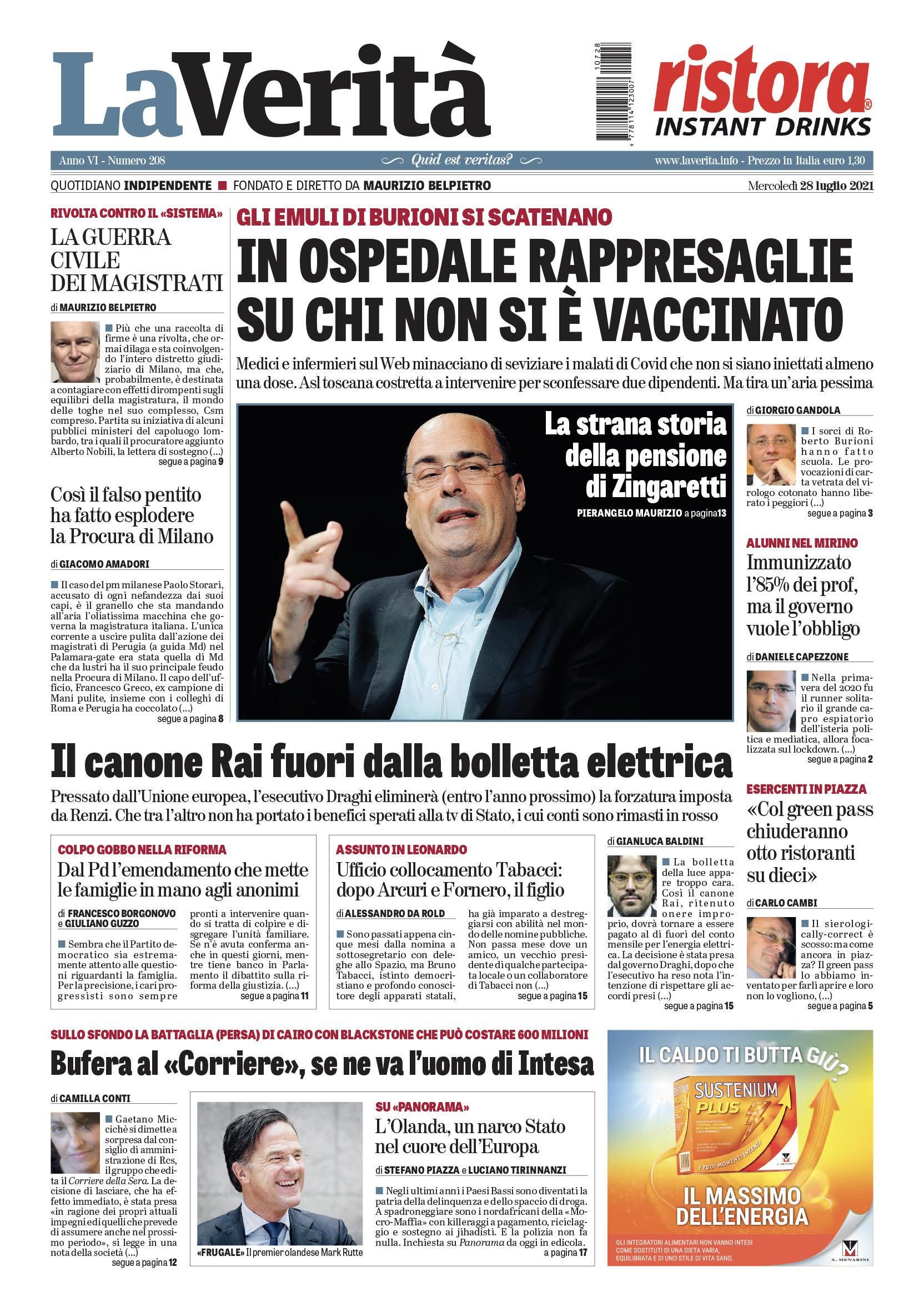 Oggi in edicola