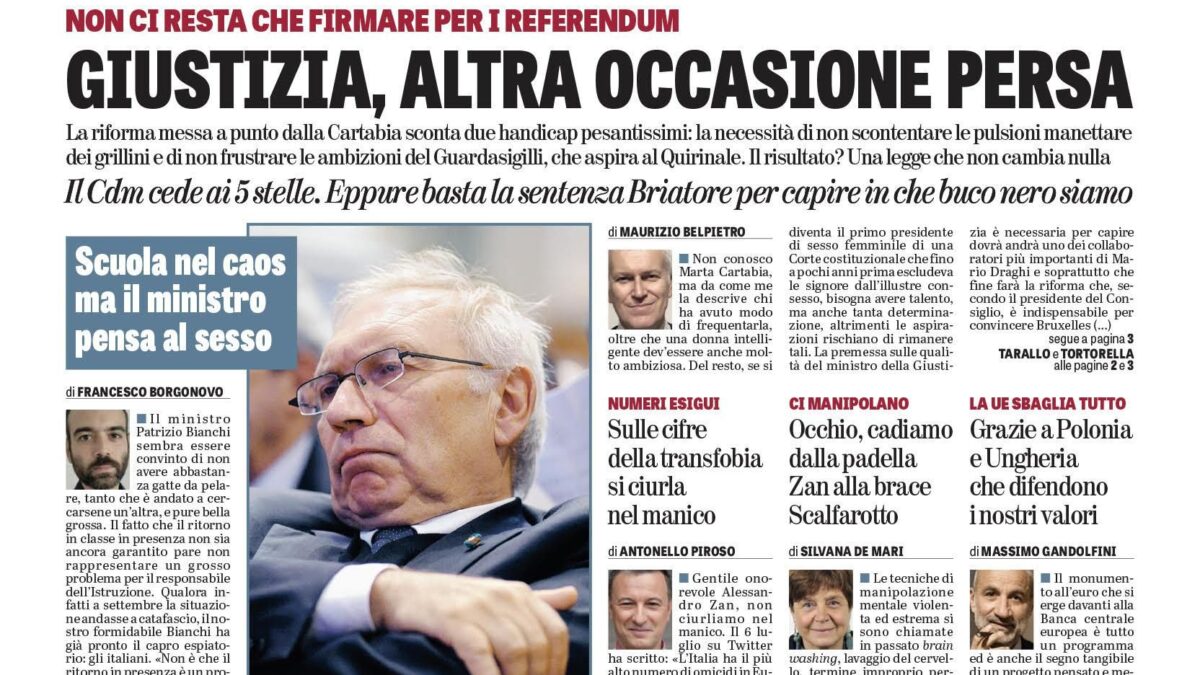 Oggi in edicola