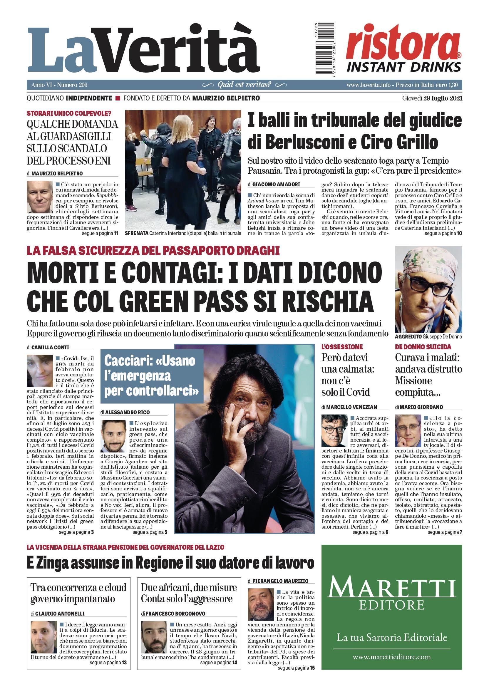 Oggi in edicola