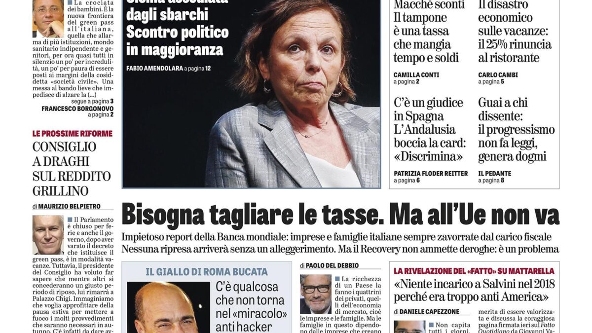 Oggi in edicola