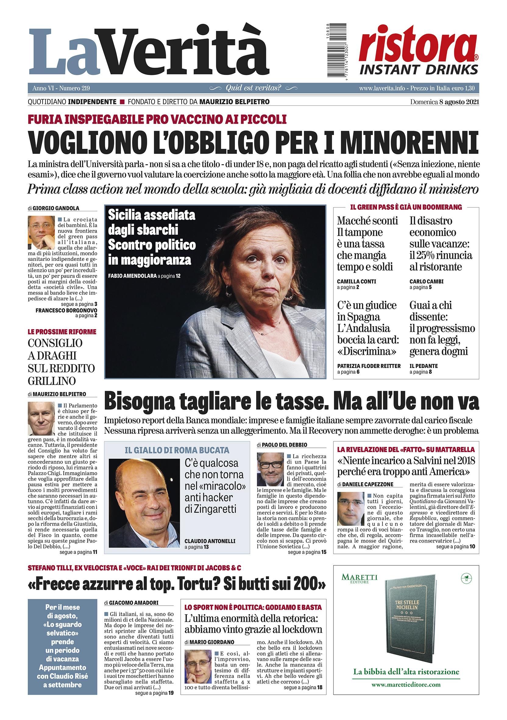 Oggi in edicola