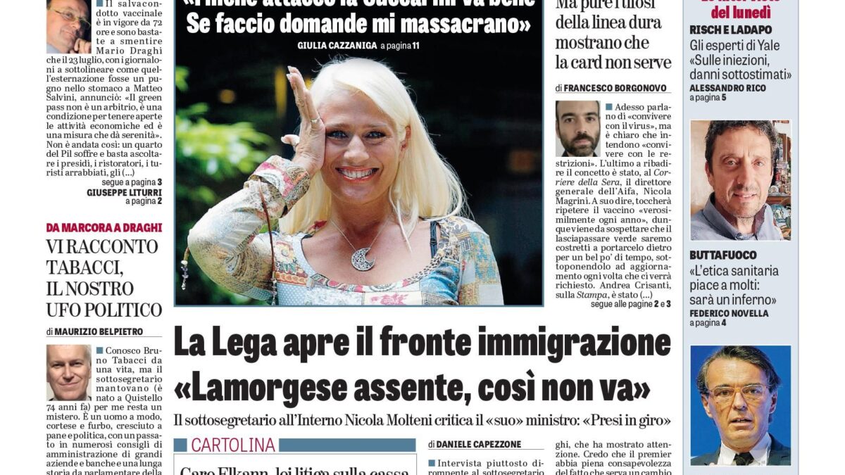 Oggi in edicola