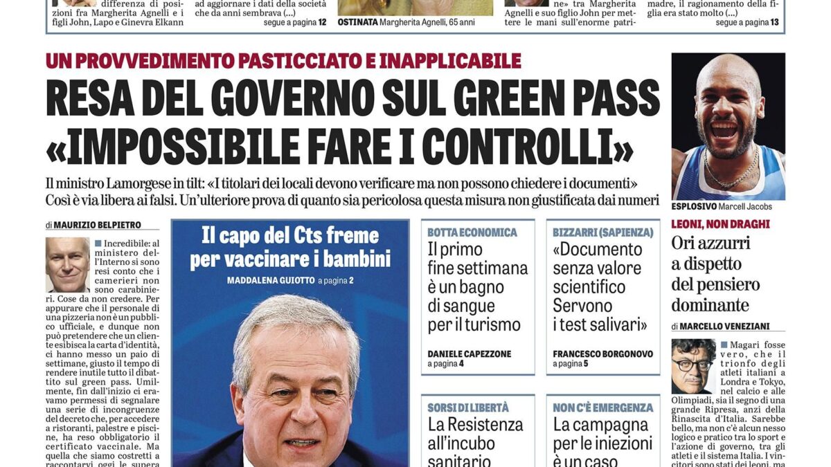 Oggi in edicola