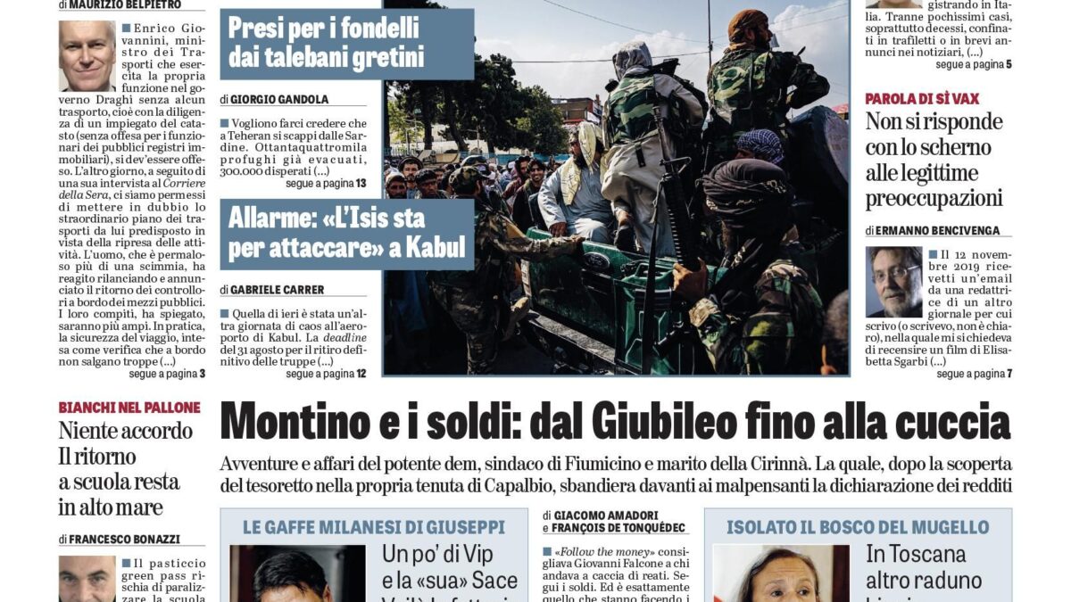Oggi in edicola